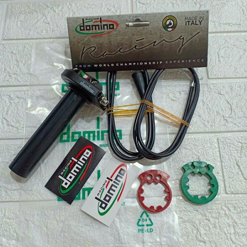 Gas Spontan Klx Crf Domino 2 kabel plus 2 Clip Domino Italy Original