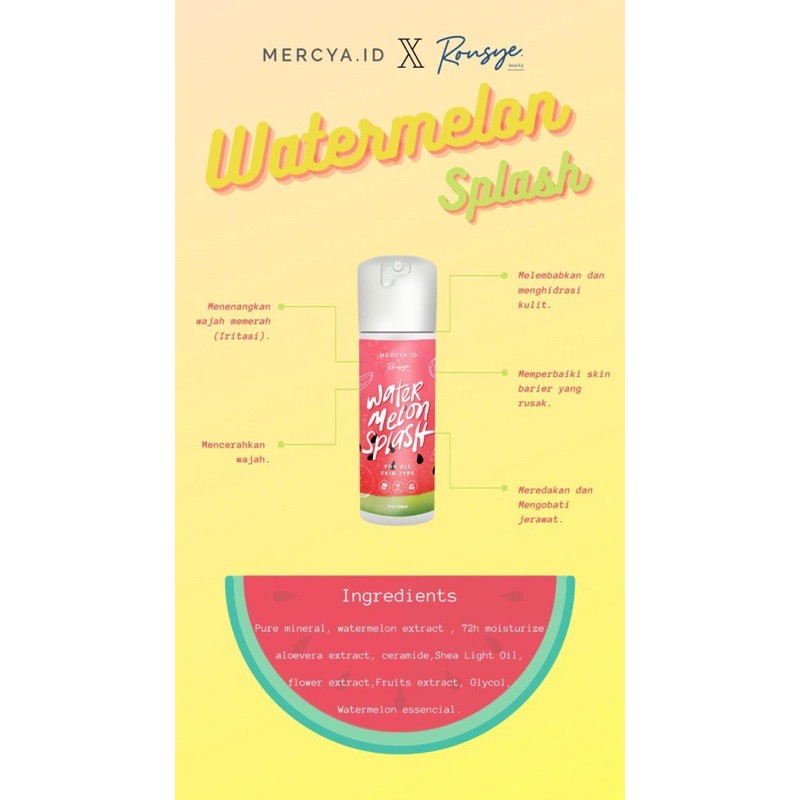 FACEMIST WATER MELON SPLASH (MERCYA.ID x ROUSYE)