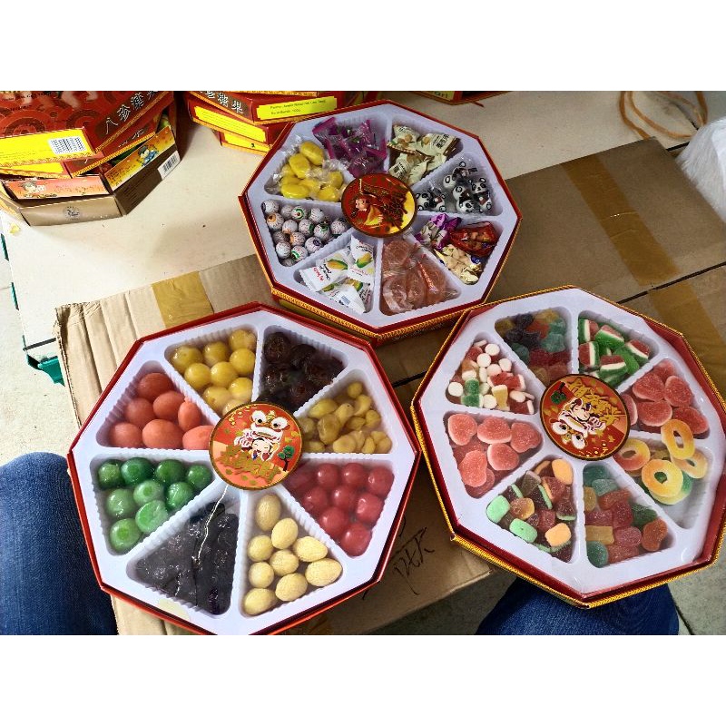 

Cemilan Buah Imlek Permen Sincia Jelly Gula Kombinasi Campur