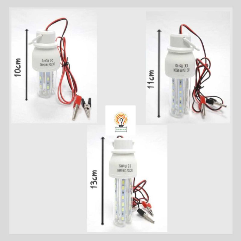 Lampu Led DC 12Volt 3U Cahaya Putih Lampu DC Lampu aki