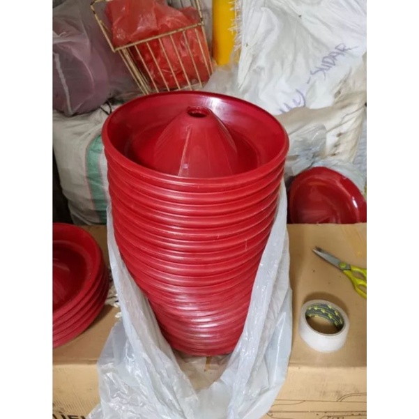 25 buah piringan baby chick feeder