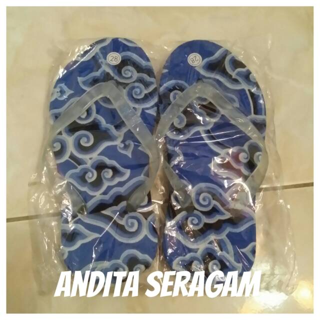 Sendal batik sendal jepit batik