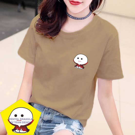 YOURSTYLE1119 - KAOS PENTOL DRAKULA BAJU KAOS WANITA UNISEX OVERSIZE PRIA JUMBO CASUAL KEKINIAN