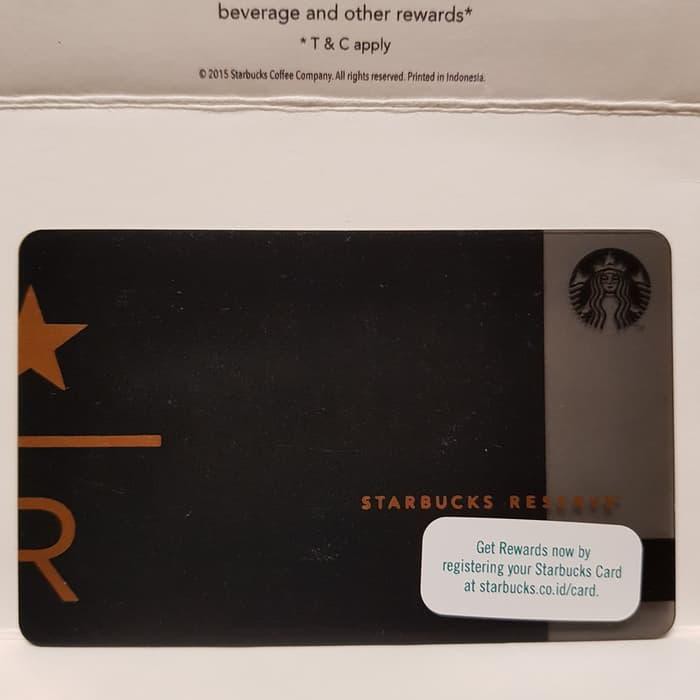 Play Card Starbucks Card Reserve Black Gold Kartu Shopee Indonesia