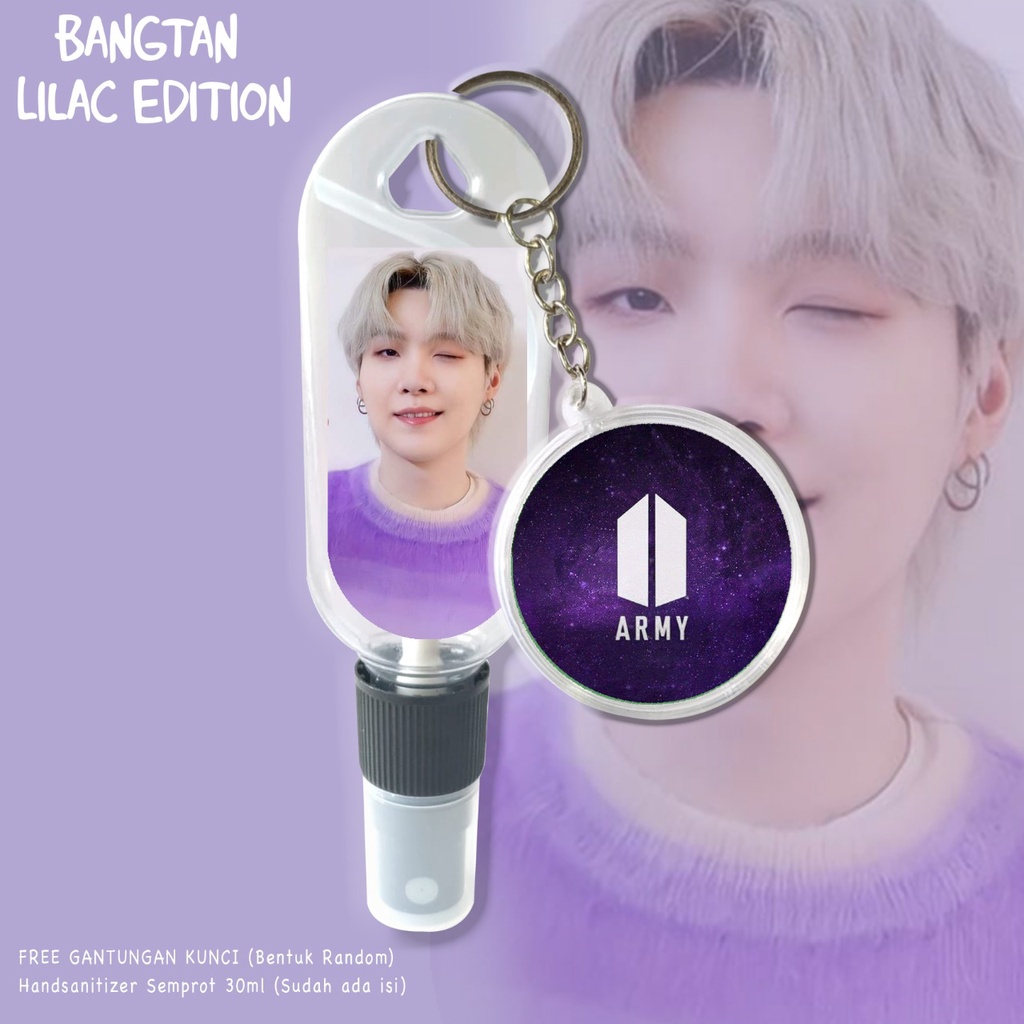 (FREE GANTUNGAN KUNCI) HANDSANITIZER B T S / KPOP EDITION / ARMY / BANGTAN / INCLUDE ISI 30ML