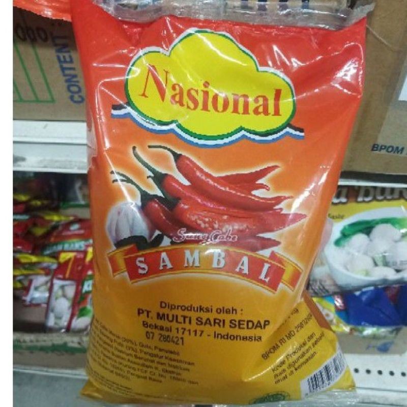 

NASIONAL sambal pouch 1kg - saus cabe - saus sambal