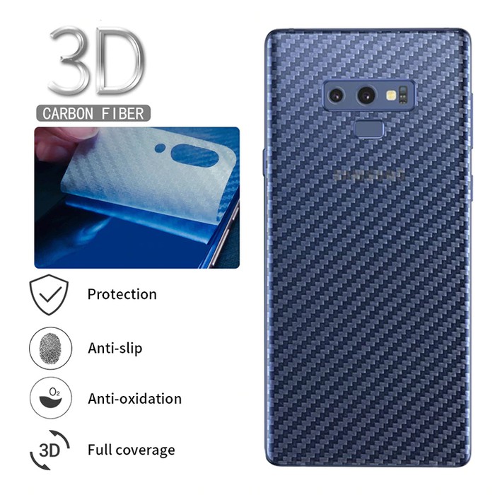 SAMSUNG GALAXY A5 A6 A7 A8 2018 Carbon Transparant Back Skin Protector