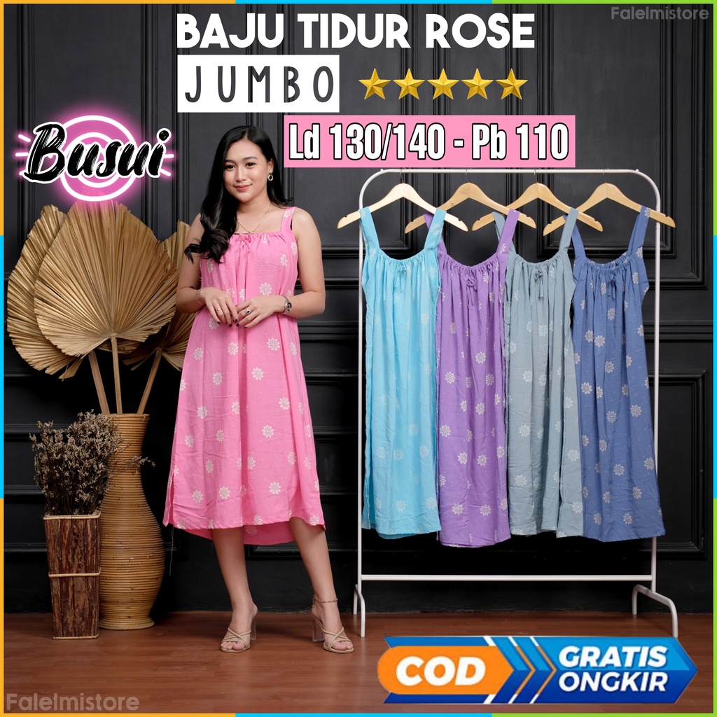Baju Daster Tidur Wanita Jumbo Busui Kekinian Tanpa Lengan Ld 130 XXXL Rayon Premium Batik Cap Pekal