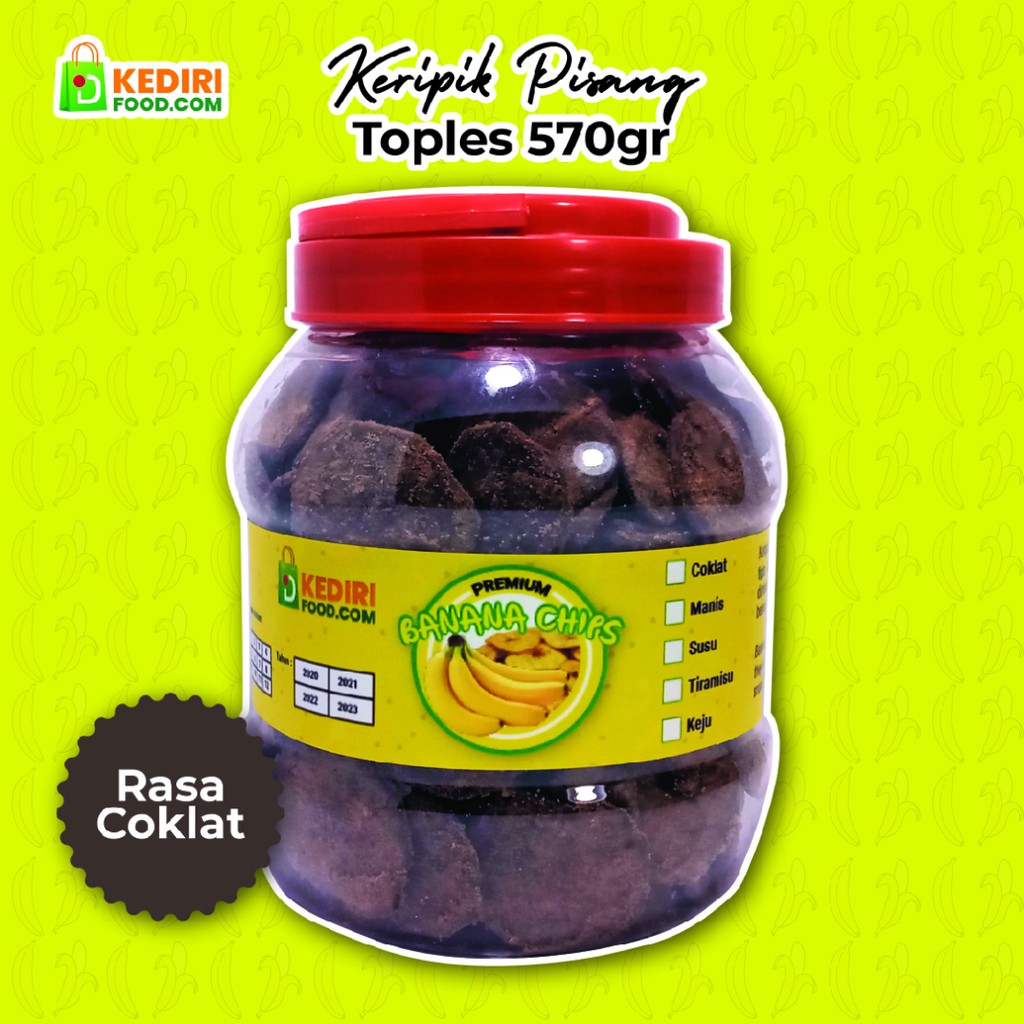 

Banana Chips | Keripik Pisang Aneka Rasa Coklat Kemas Toples Makanan Ringan Sehat Kediri Food