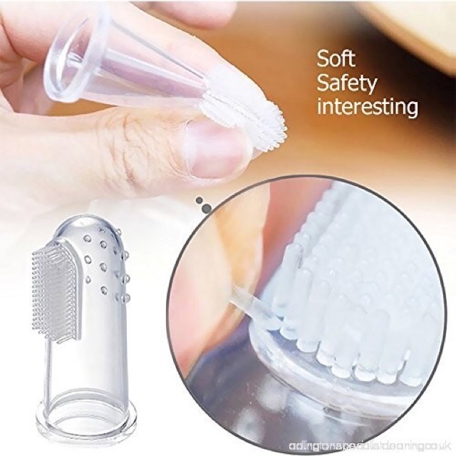 Baby Safe TB001 Finger Toothbrush With Case / Sikat gigi bayi