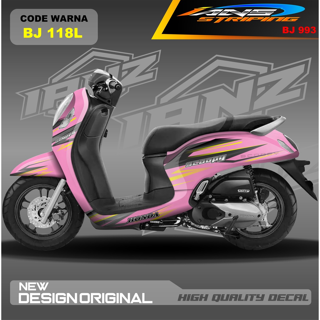 STICKER VARIASI HONDA SCOOPY FULL BODY / STICKER VARIASI SCOOPY MODEL TERBARU / STICKER ALL SCOOPY