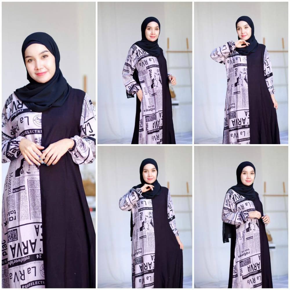 GAMIS ALENA BY TENA IMPORT / GAMIS MURAH WOLYCREP  PREMIUM TERBARU BUSUI FRIENDLY