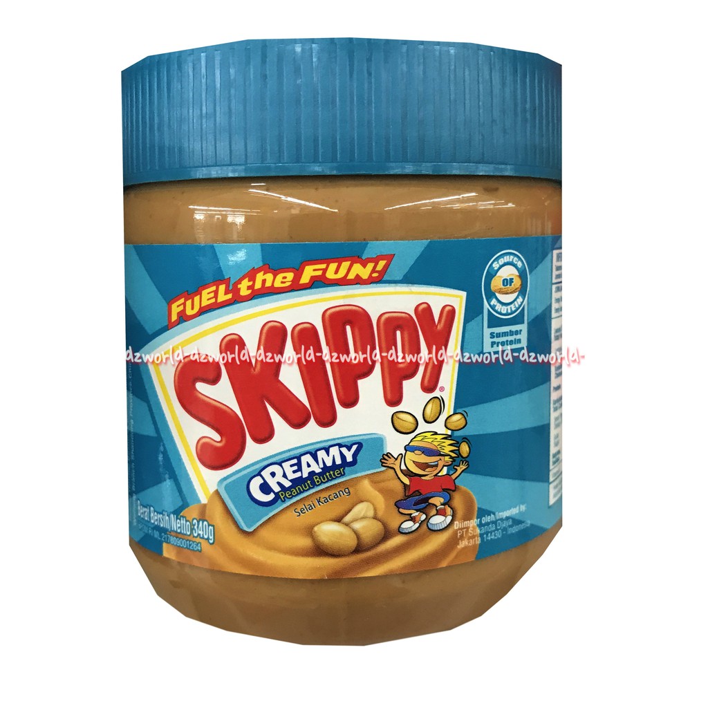 Skippy Creamy 340gr Selai Kacang Peanut Butter Cocok Untuk Roti Selai Skipy Skipi Selai Kacang Peanuts