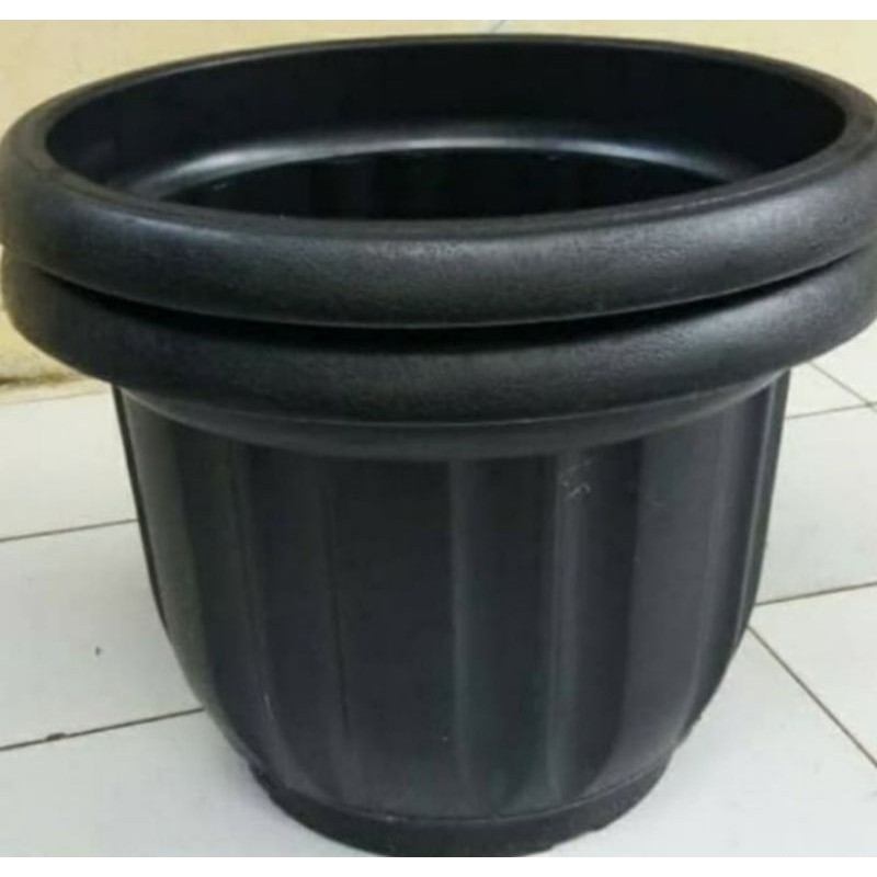 POT TANAMAN EBONI MURAH / POT BESAR 50 CM HITAM
