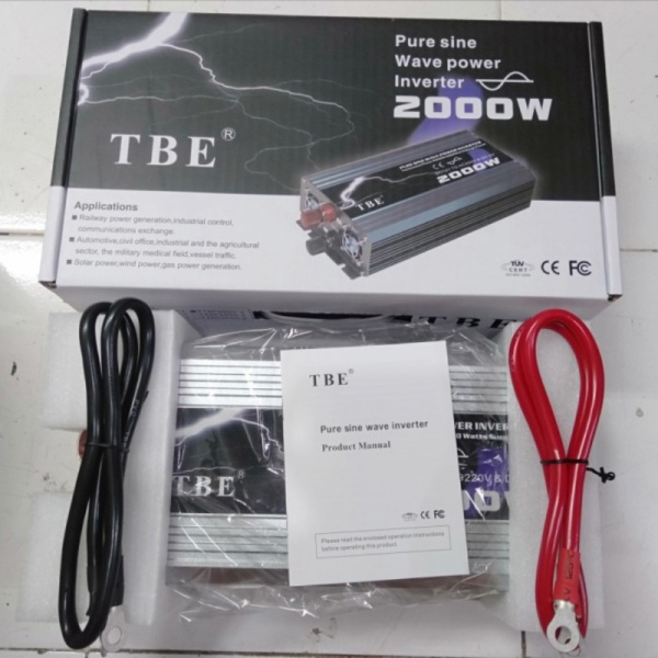 Jual Power Inverter TBE Pure Sine Wave 2000w PSW 2000 watt 2000watt PSW 2 k Murah