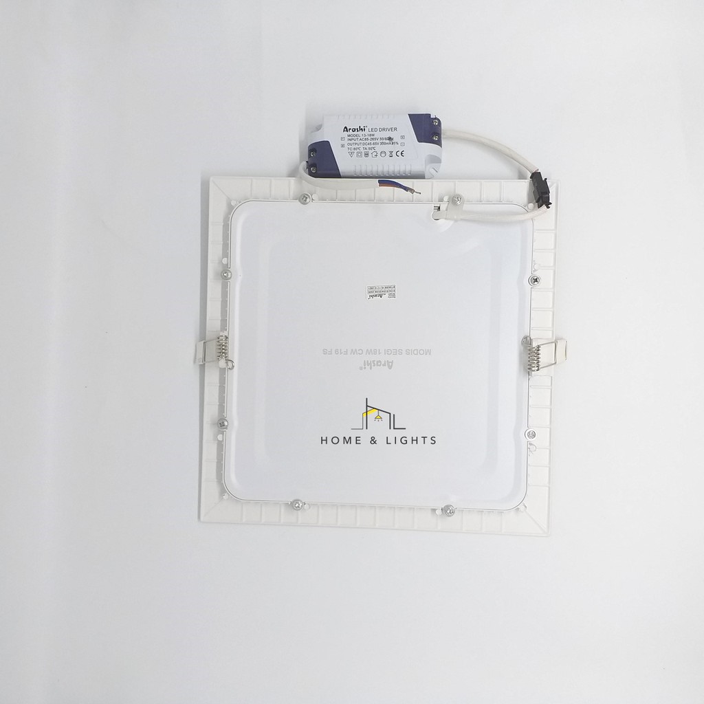 Downlight LED Panel Segi 8 inch 18W / Lampu Panel LED / Arashi Modis Segi