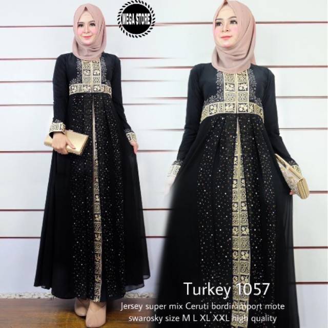 TURKEY 1057 - DRESS WANITA JERSEY SUPER IMPORT