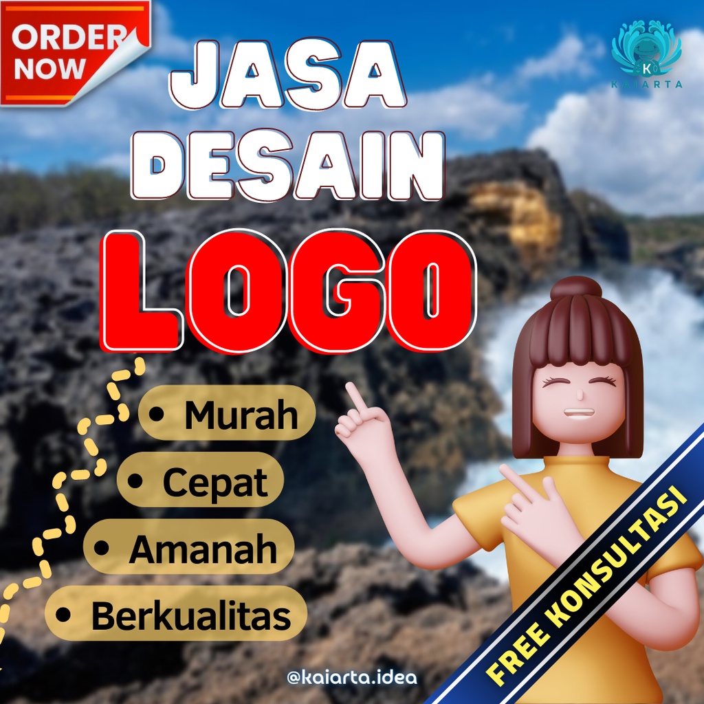 Jasa Desain Logo Usaha Custom Request Profesional | Design Logo Olshop, Toko, Brand, Makanan, Minuman, Hijab, Nama | Desain Lambang Perusahaan, UMKM, Bisnis