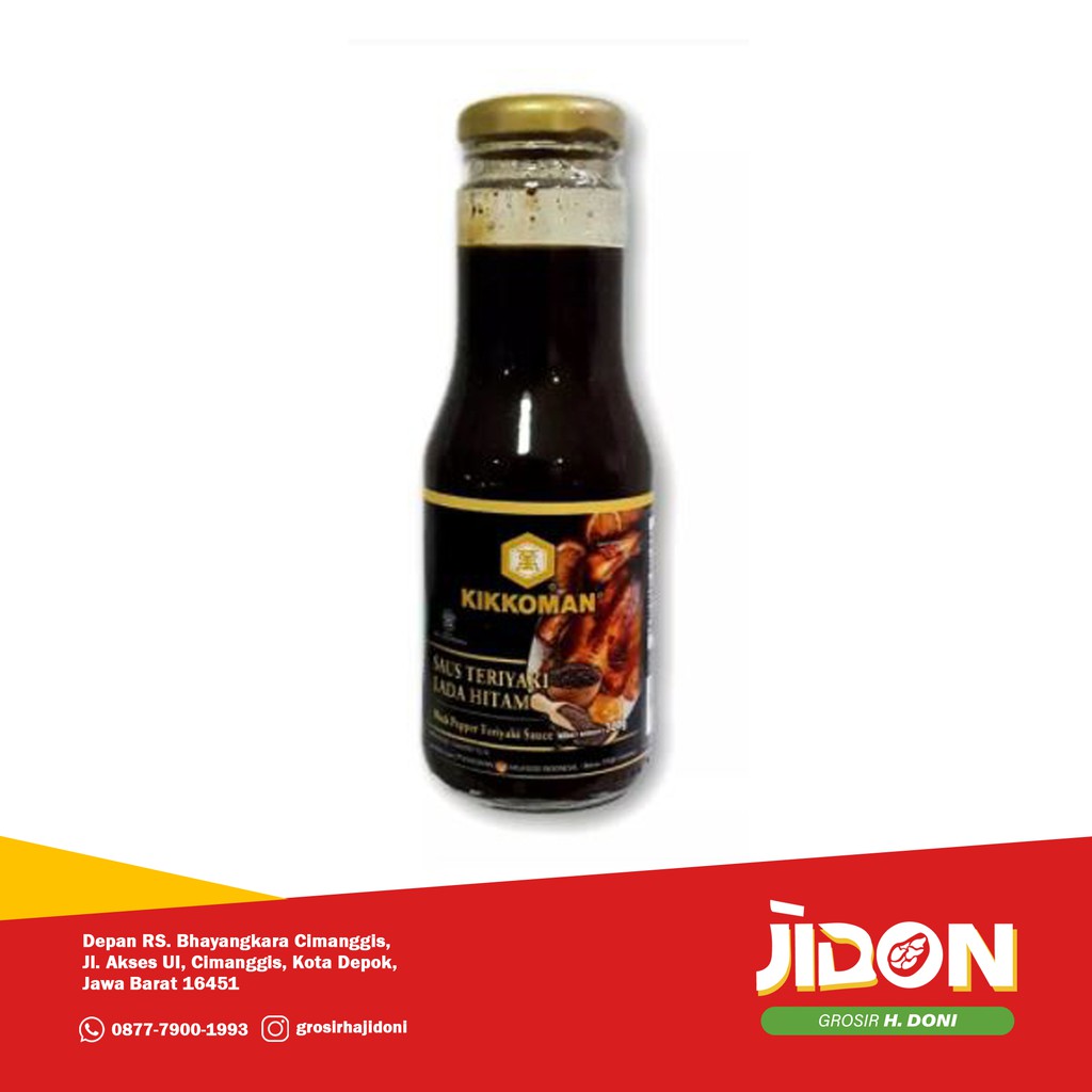 

Kikkoman Teriyaki Lada Hitam Sauce HALAL Botol 300 Gr
