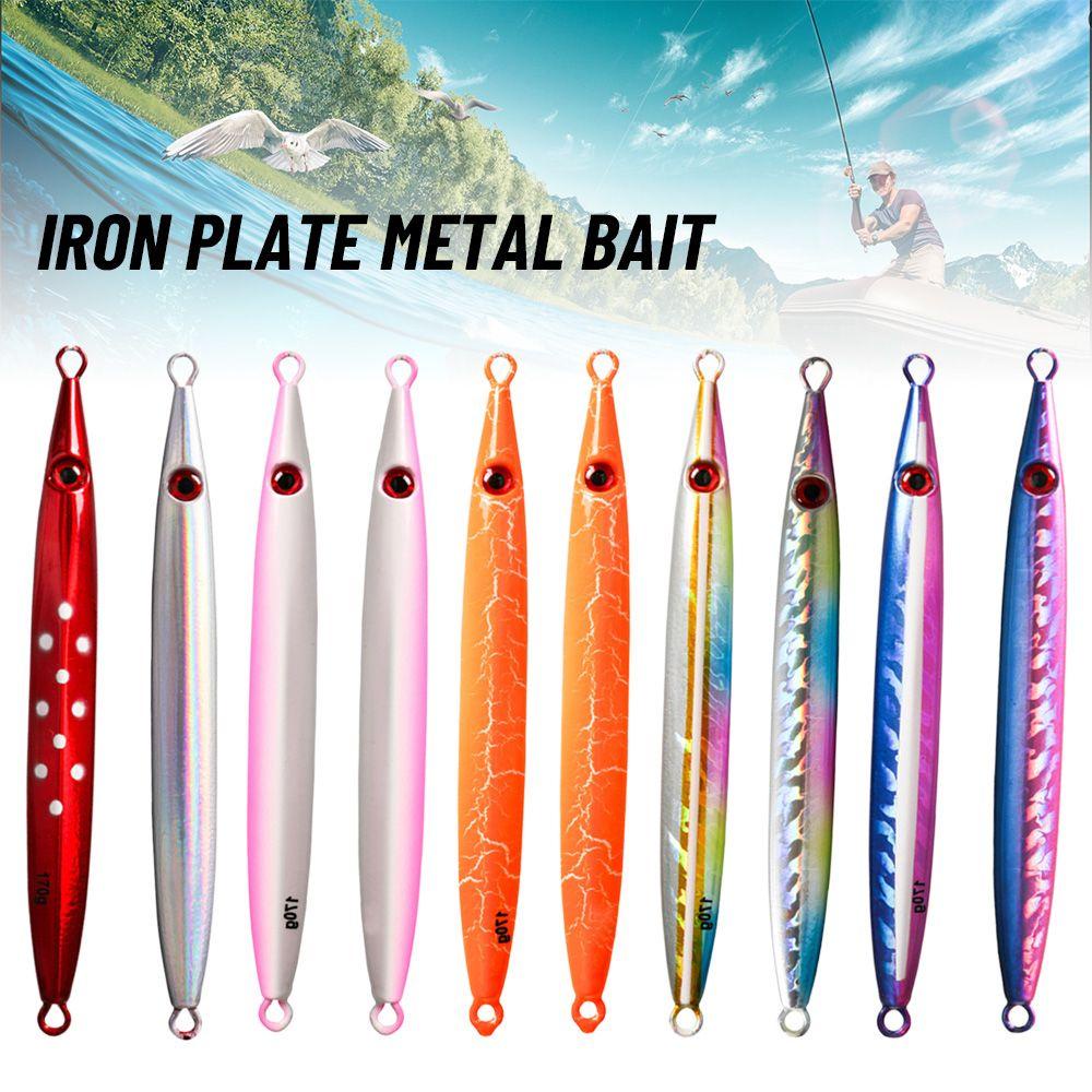 Preva Metal Fishing Lure Tanpa Kait Tenggelam Ikan Kecil Warna-Warni Memimpin Casting