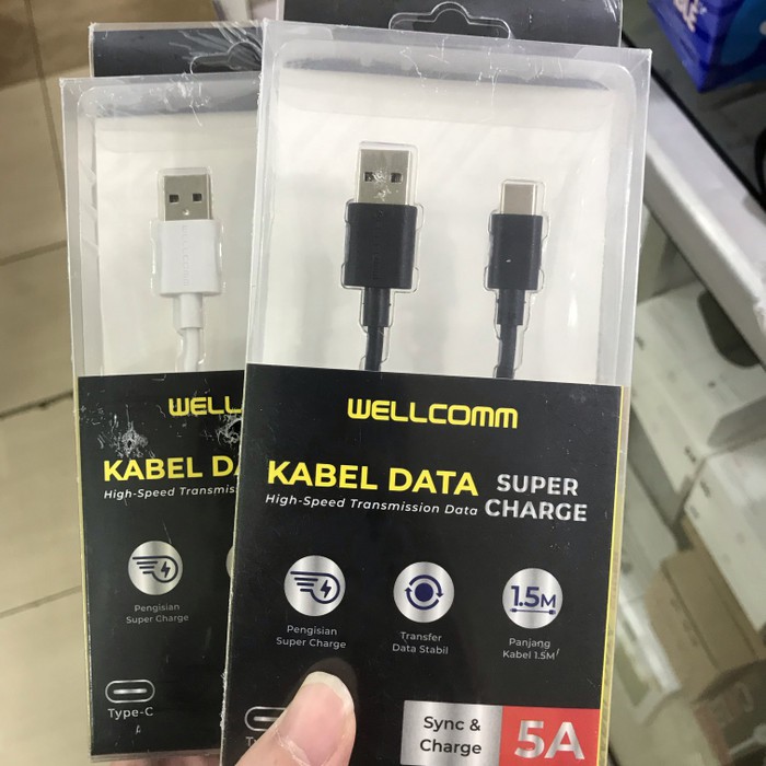 KABEL DATA USB TYPE C 5A SUPER FAST CHARGING
