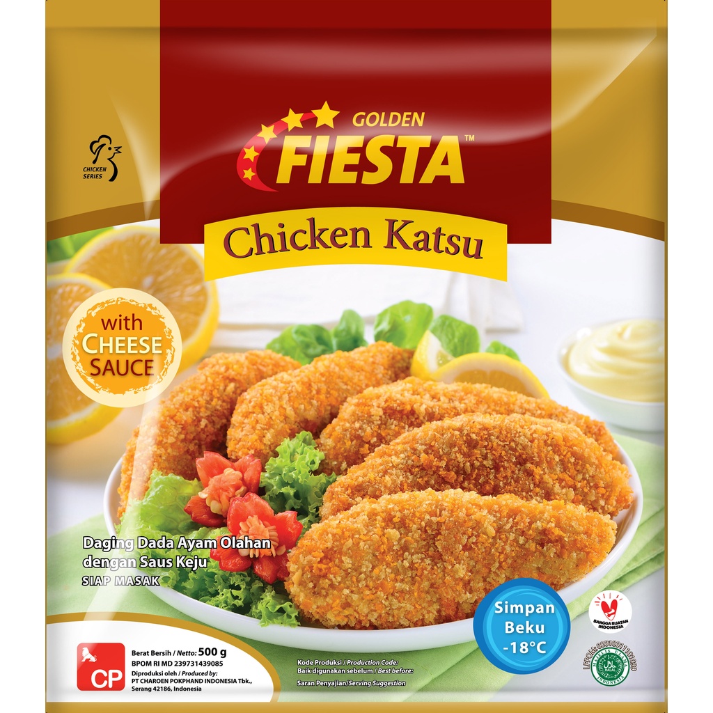 

Fiesta golden chicken nugget katsu 500 gr