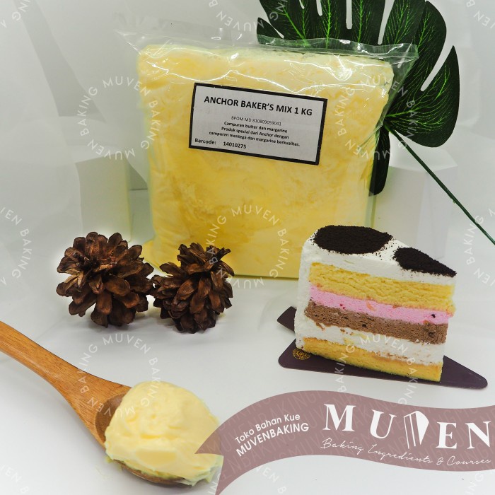 

Ee510 Anchor Bakers Mix Butter Blend 1 Kg / Baker Campuran Mentega 6Ggddv