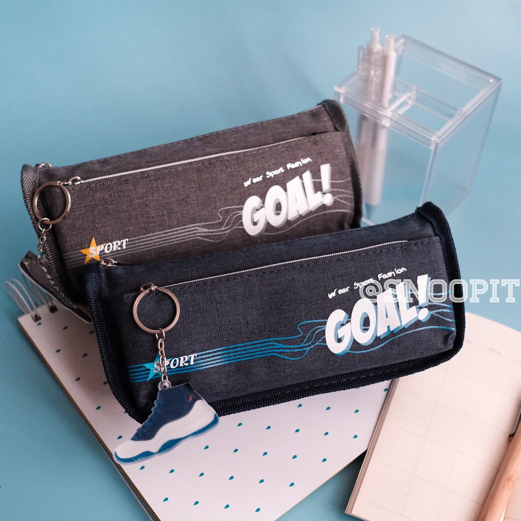 

Tempat pensil pencil case perlengkapan sekolah kantor makeup pouch Design Goal #6585
