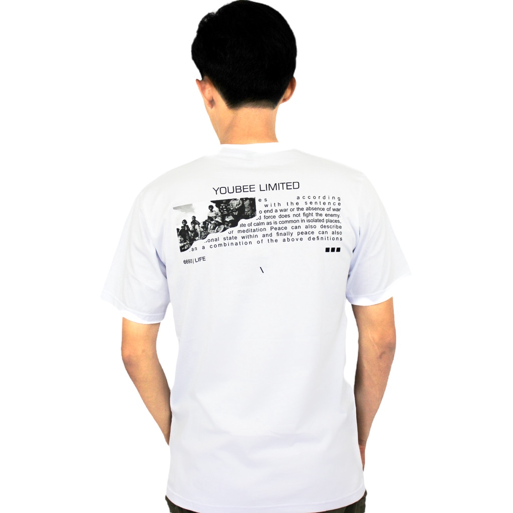 Youbee Limited - T-Shirt Pria | Kaos Pria | T-Shirt Unisex | Demonstran White