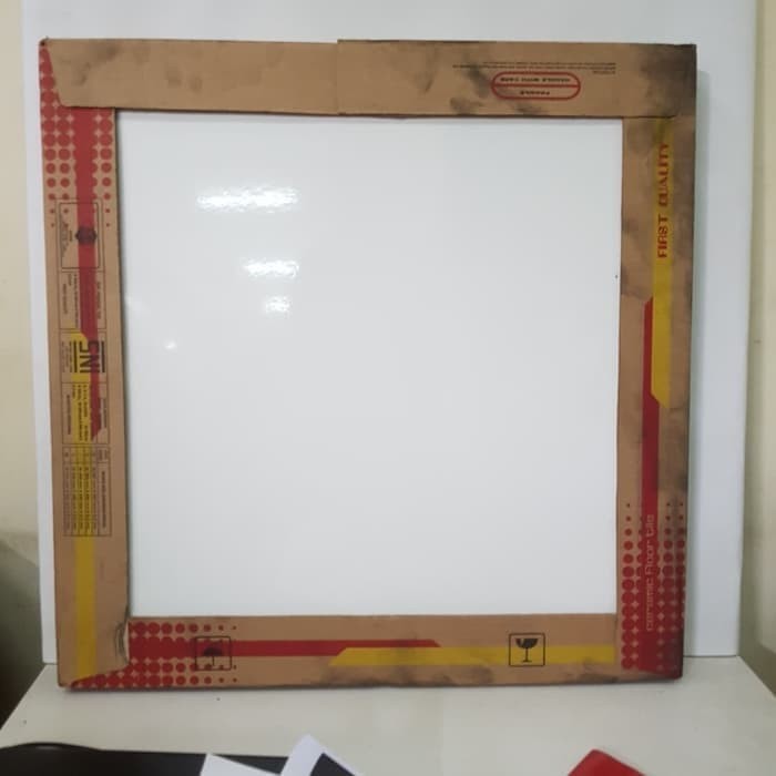 KERAMIK LANTAI IKAD 50X50 CM / PUTIH POLOS / WHITE / 6101