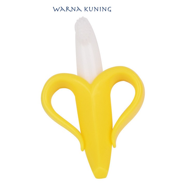 TEETHER BANANA SILIKON HIGH GRADE PISANG