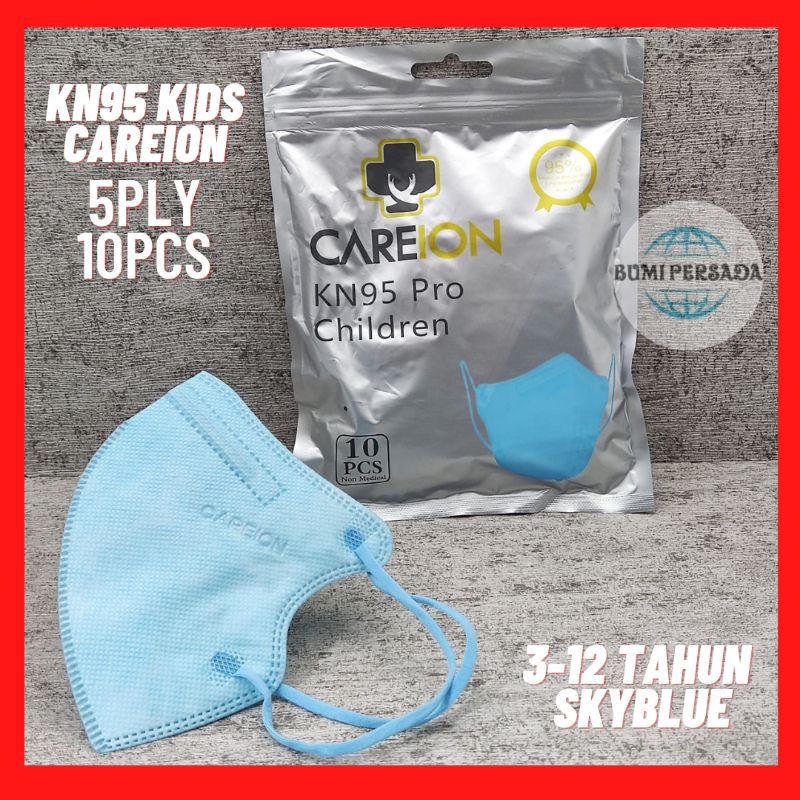 Masker anak KN95 5Ply  Careion hybrid KN 95 isi 10 Pcs 5 Ply