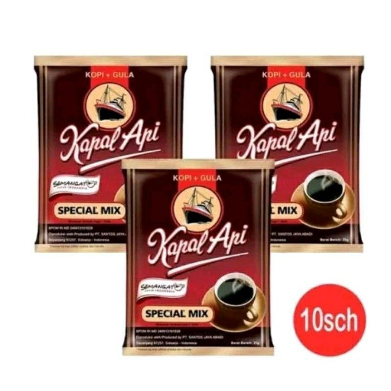 

Kopi Kapal Api Special mix 1 renteng isi 10 Sachet