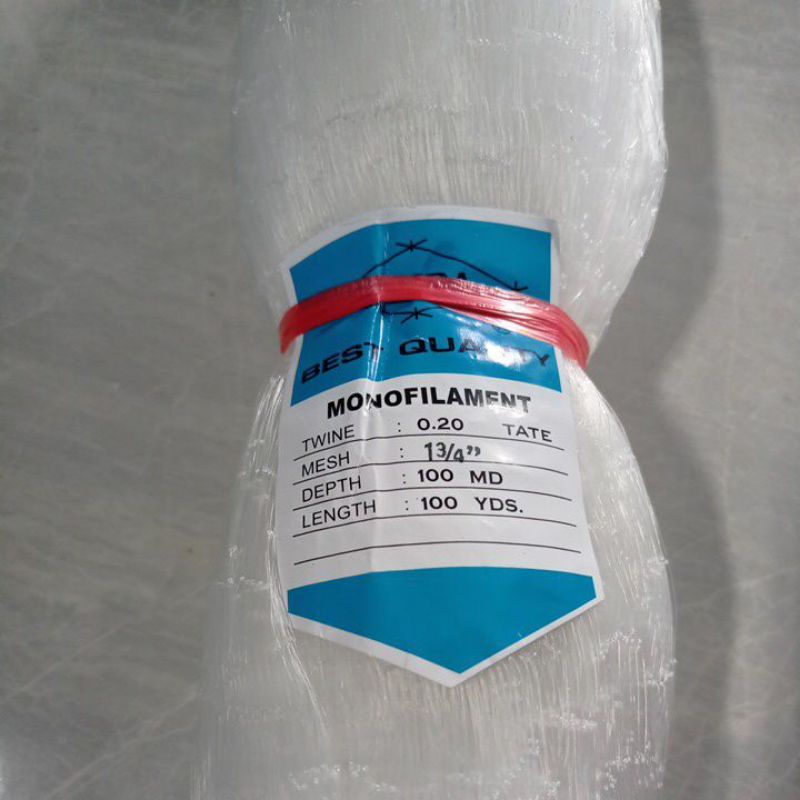 Jaring ikan senar arida 0.20 1¾ inchi 100md/100yds tate jaring pukat