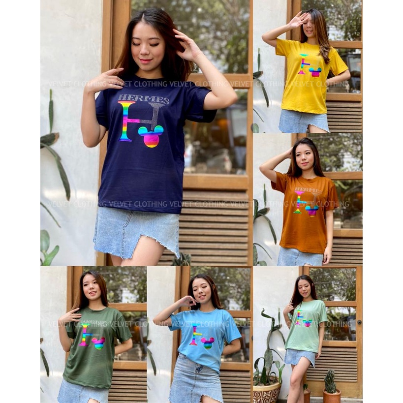 VELVET Atasan Wanita XL jumbo / Kaos Wanita XL oversize motif / Kaos bigsize wanita / Grosir Kaos jumbo