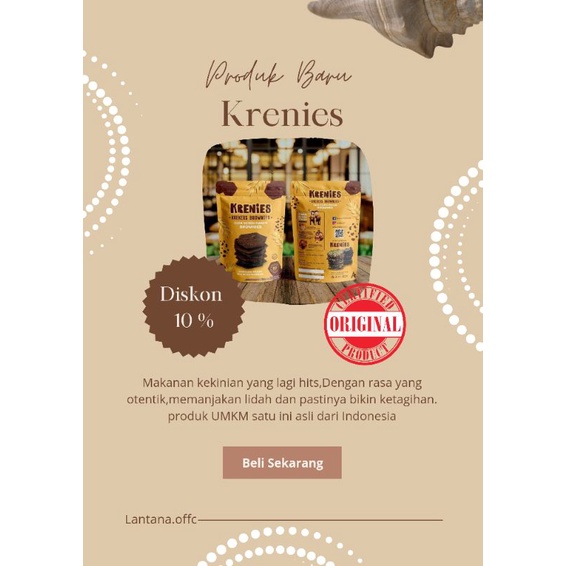 

Krenies ( Original ) - Diskon !!! Krekers Brownies / All Variant donk / Makanan Ringan Kekinian BESTie! Yuks cobain