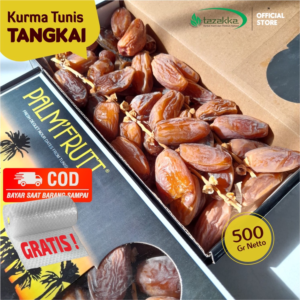 

Kurma Tunisia Palm Fruit 500gr Kurma Tangkai Original Palmyra Dates Premium