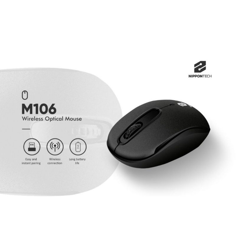 NipponTech M106 Mouse - M106 Bluetooth Wireless Optical Mouse