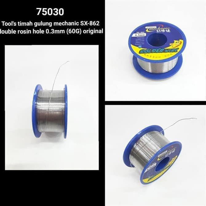 

Timah Gulung Mechanic SX-862 Double Rosin Hole 60gr Original