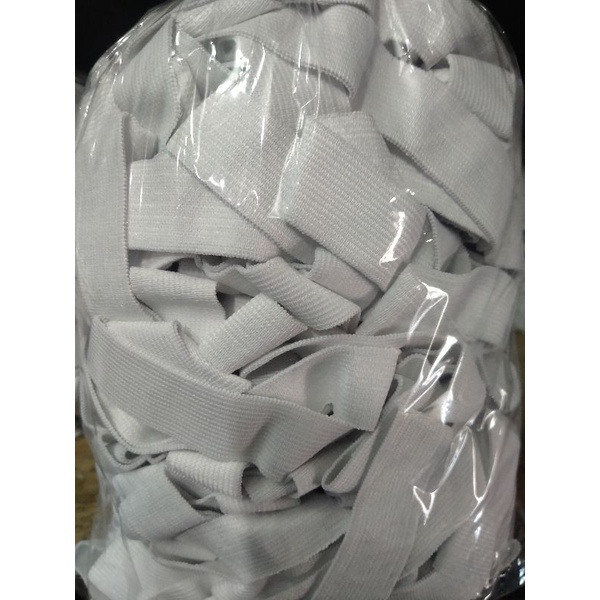 Karet elastis 1"( 2.5 cm ) putih kiloan