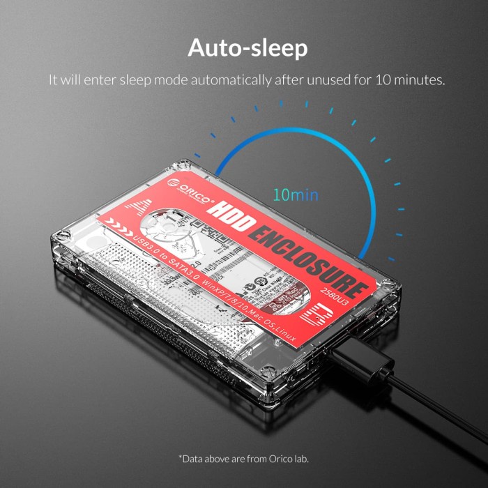 ORICO SSD HDD Casing / Enclosure 2.5in USB3 Vintage Cassette - 2580U3