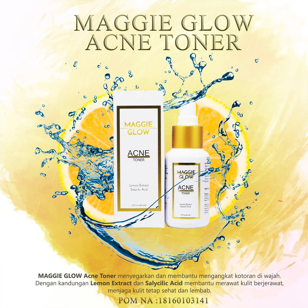 MAGGIE GLOW ACNE TONER BPOM NA18161204143 ORIGINAL by AILIN