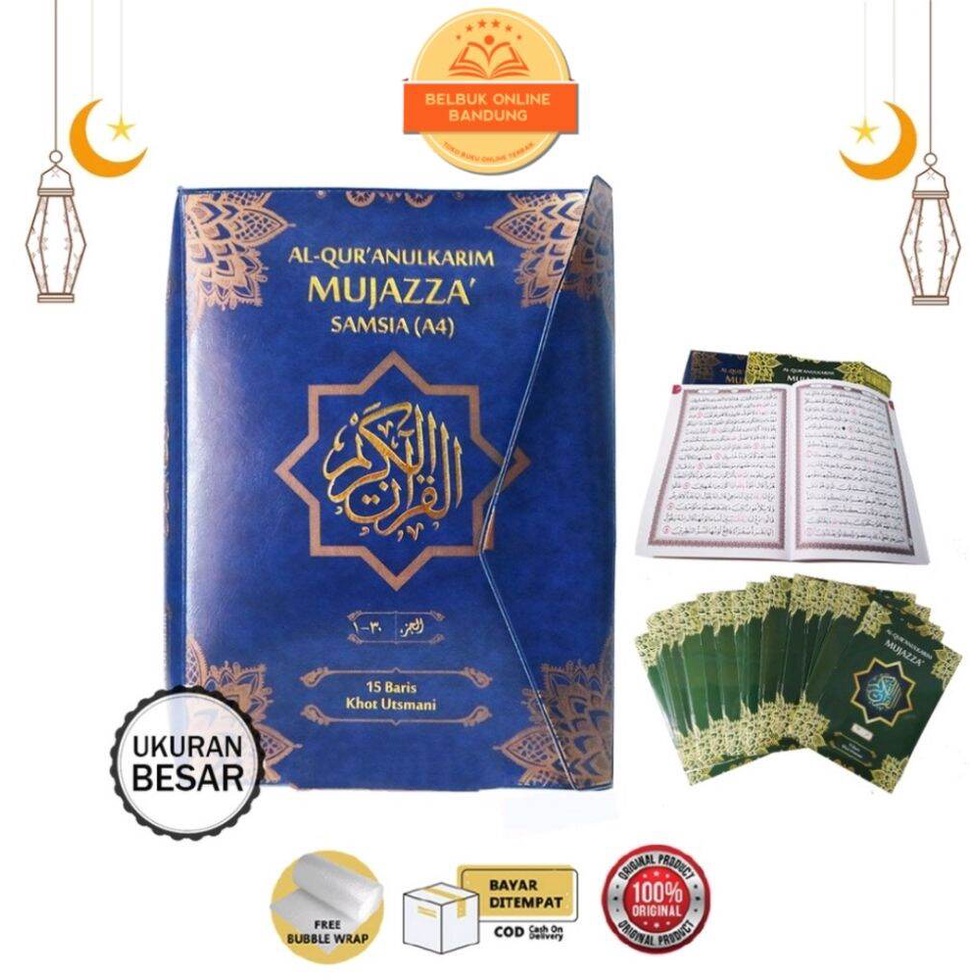 Al Quran Per Juz 30 Juz Samsia Cover Kalep dan Box Ukuran A4 (Besar) dan A5 (Sedang) Mushaf 1 Juz 20