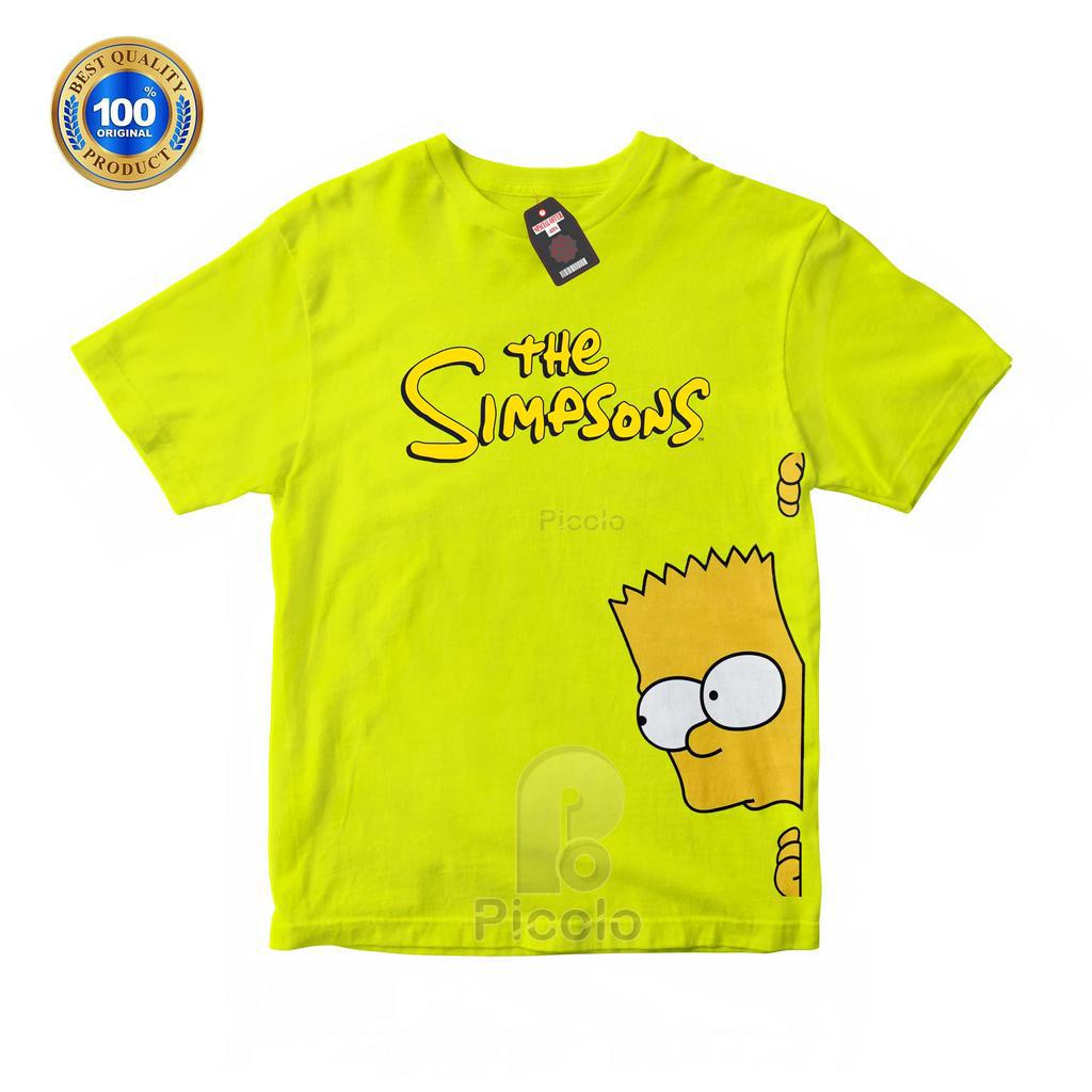 (FREE NAMA) BAJU KAOS ATASAN ANAK MOTIF KARAKTER THE SIMPSONS UNISEX Bahan COTTUN