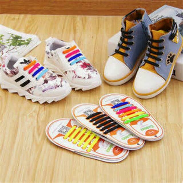 Tali sepatu silicone anak COOLNICE Kids 12pcs