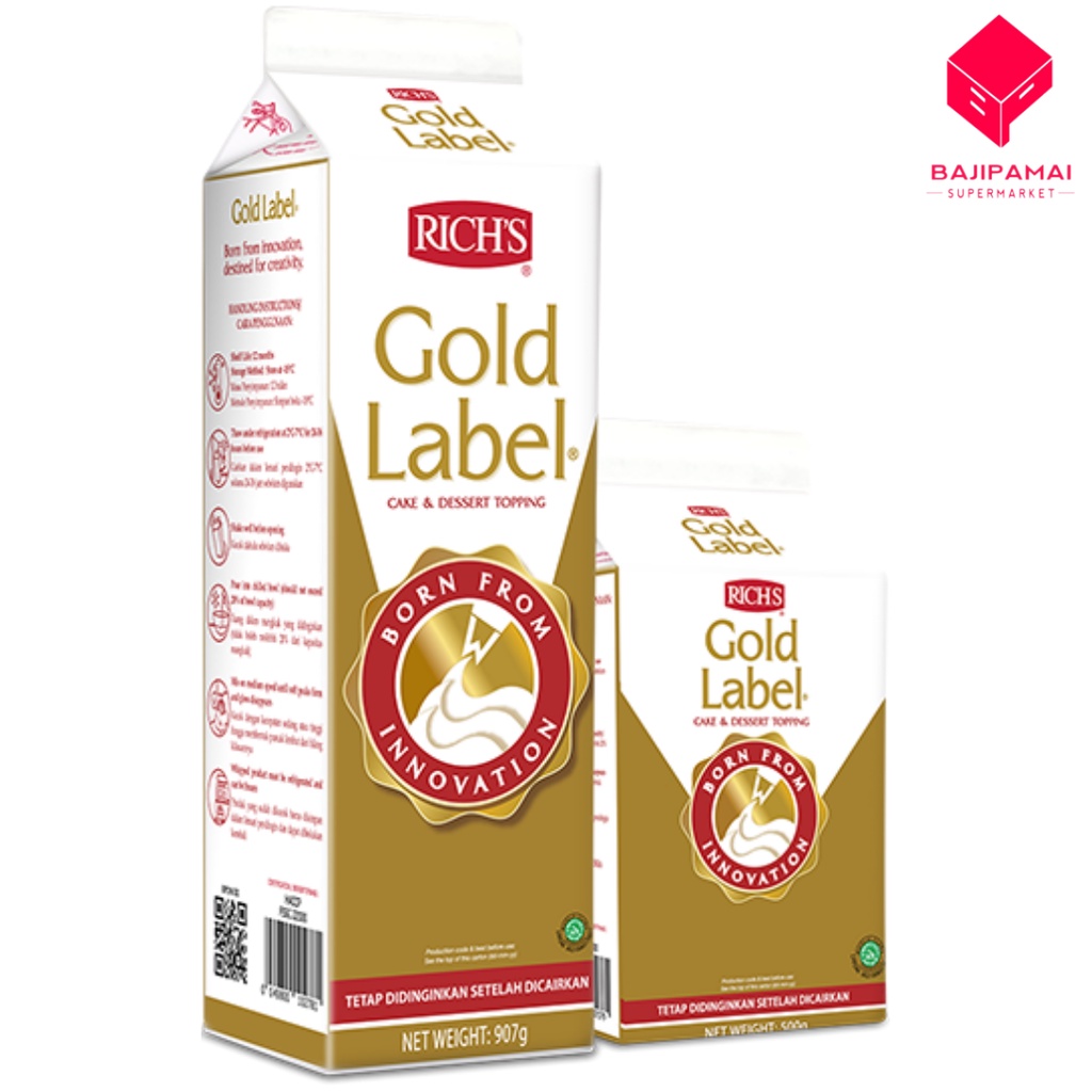 

Rich gold label cafe and dessert topping 500gr