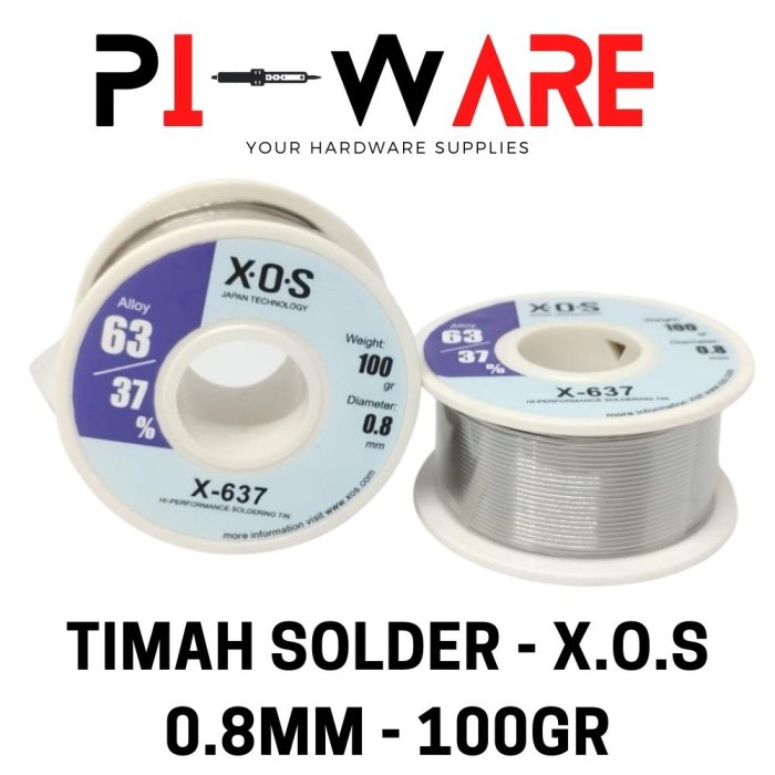 XOS Timah High Performance Soldering Tin Japan Technology 0.8mm 100gr