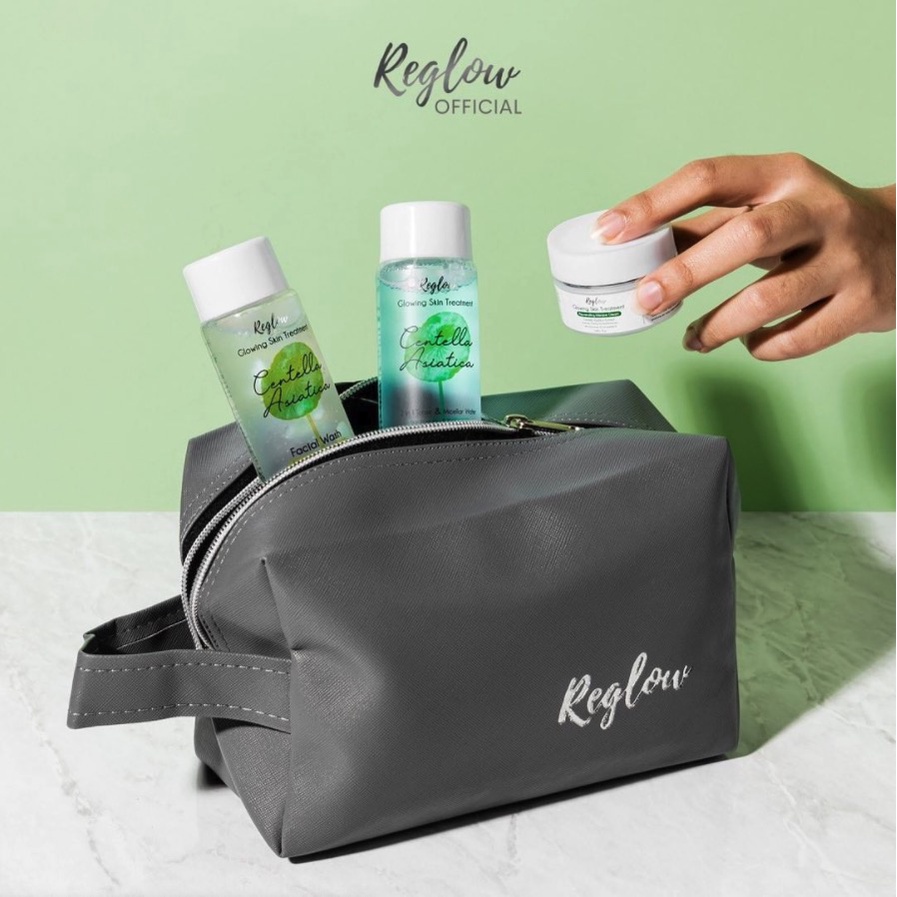 REGLOW SKINCARE [BONUS EXTRA] PAKET GLOWING ORIGINAL BPOM MENCERAHKAN WAJAH PUTIH KENYAL