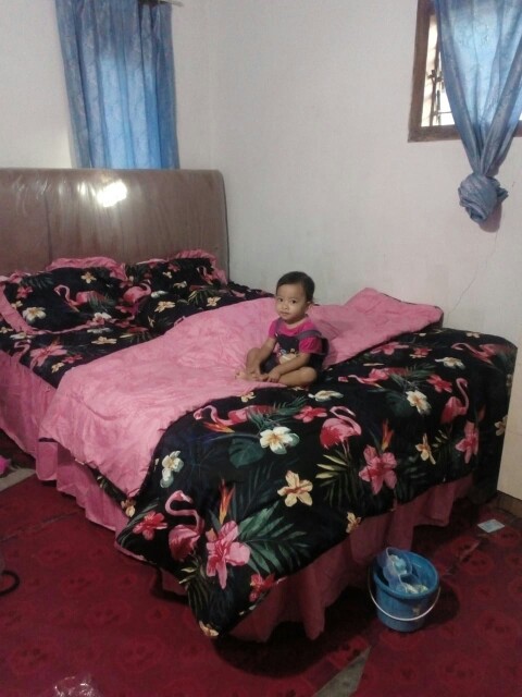California  Bedcover + Sprei Rumbai 180x200 Pandora Rogan Nurita Flamingo - Bc 180 King 160 Queen