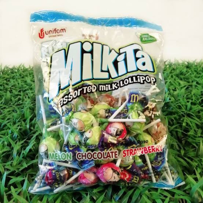 

Permen Milk Lolipop Milkita (300gr/50pcs)